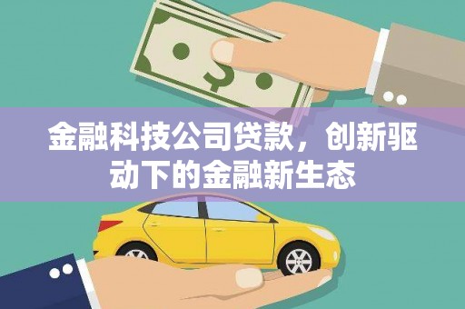 芎林金融科技公司贷款，创新驱动下的金融新生态