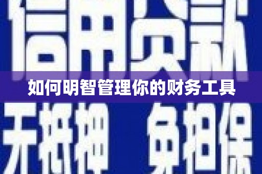 芎林如何明智管理你的财务工具