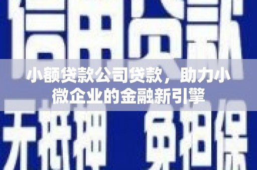 芎林小额贷款公司贷款，助力小微企业的金融新引擎