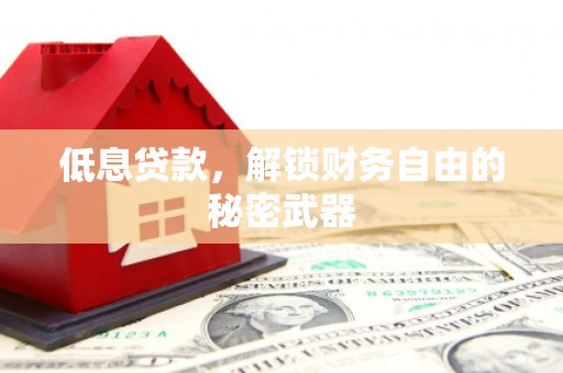 芎林低息贷款，解锁财务自由的秘密武器