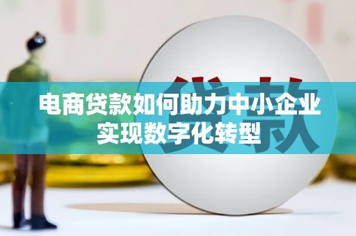 芎林电商贷款如何助力中小企业实现数字化转型