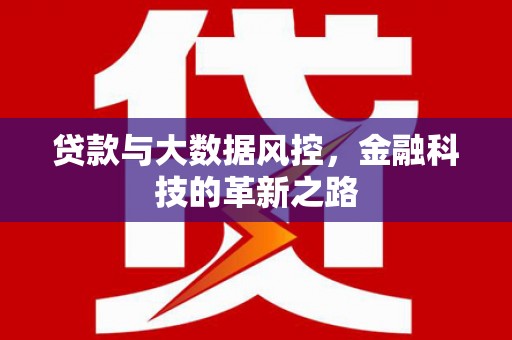芎林贷款与大数据风控，金融科技的革新之路