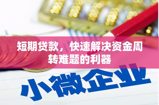 芎林短期贷款，快速解决资金周转难题的利器