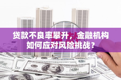 芎林贷款不良率攀升，金融机构如何应对风险挑战？