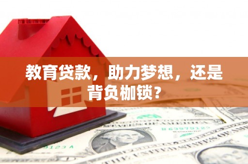 芎林教育贷款，助力梦想，还是背负枷锁？