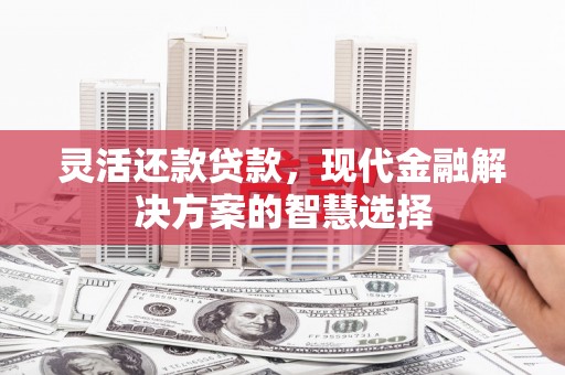 芎林灵活还款贷款，现代金融解决方案的智慧选择