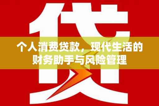 芎林个人消费贷款，现代生活的财务助手与风险管理