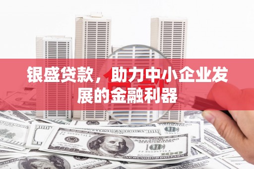 芎林银盛贷款，助力中小企业发展的金融利器