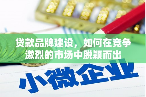 芎林贷款品牌建设，如何在竞争激烈的市场中脱颖而出