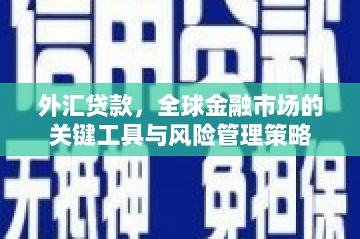 芎林外汇贷款，全球金融市场的关键工具与风险管理策略
