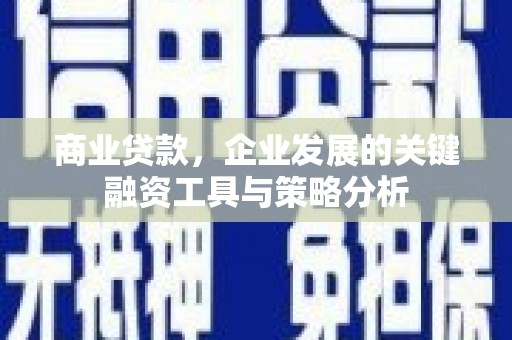 芎林商业贷款，企业发展的关键融资工具与策略分析