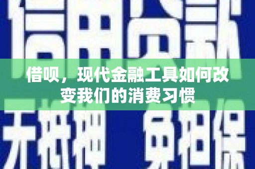 芎林借呗，现代金融工具如何改变我们的消费习惯