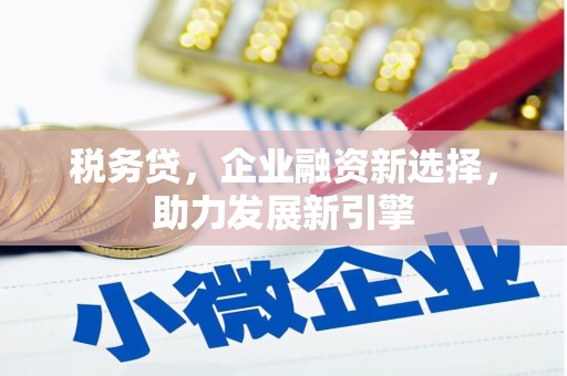 芎林税务贷，企业融资新选择，助力发展新引擎