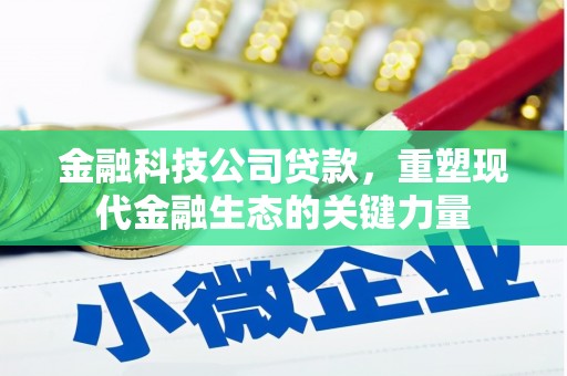芎林金融科技公司贷款，重塑现代金融生态的关键力量