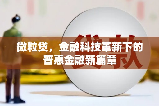 芎林微粒贷，金融科技革新下的普惠金融新篇章