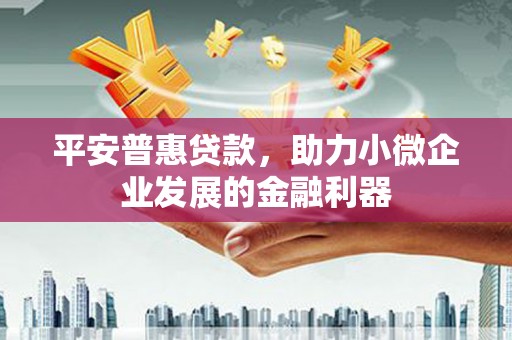 芎林平安普惠贷款，助力小微企业发展的金融利器