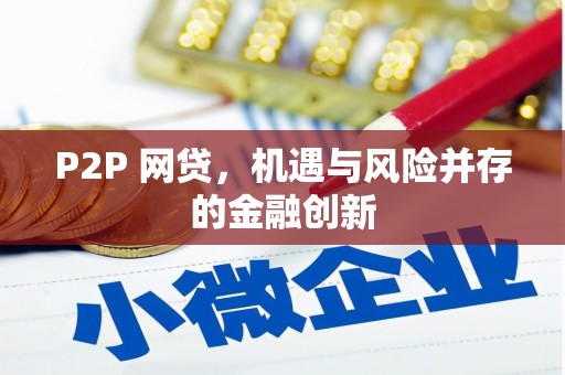 芎林P2P 网贷，机遇与风险并存的金融创新