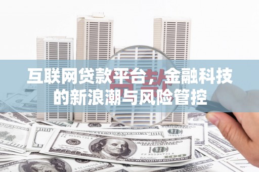 芎林互联网贷款平台，金融科技的新浪潮与风险管控